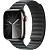 Купить Apple Watch Series 9 // 41мм GPS+Cellular // Корпус из нержавеющей стали графитового цвета, браслет цвета "вечнозеленый", размер M/L