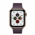 Apple Watch Series 5 // 40мм GPS + Cellular // Корпус из нержавеющей стали золотого цвета, ремешок цвета «спелый баклажан» с современной пряжкой (Modern Buckle), размер ремешка S