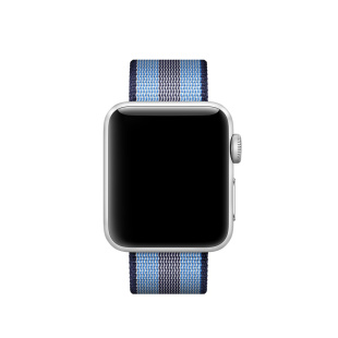 42/44мм Ремешок из плетёного нейлона тёмно-﻿синего цвета (в полоску) для Apple Watch