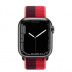 Apple Watch Series 7 // 45мм GPS + Cellular // Корпус из нержавеющей стали графитового цвета, спортивный браслет цвета (PRODUCT)RED