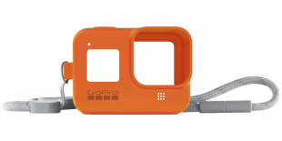 Чехол + ремешок для камеры GoPro HERO8 (Sleeve + Lanyard), Hyper Orange