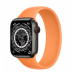 Apple Watch Series 7 // 41мм GPS + Cellular // Корпус из титана цвета «черный космос», монобраслет цвета «весенняя мимоза»