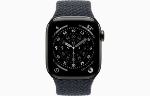 Apple Watch Series 11 // 46мм GPS+Cellular // Корпус из титана сланцевого цвета, плетеный монобраслет цвета "полуночный"