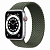 Купить Apple Watch Series 6 // 44мм GPS + Cellular // Корпус из алюминия серебристого цвета, плетёный монобраслет цвета «Зелёные холмы»