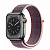 Купить Apple Watch Series 8 // 41мм GPS + Cellular // Корпус из нержавеющей стали графитового цвета, спортивный браслет цвета "бузина"