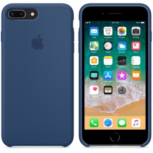 Силиконовый чехол для iPhone 7+ (Plus)/8+ (Plus), цвет «тёмный кобальт», оригинальный Apple