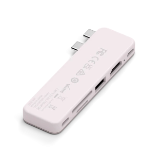 Многопортовый адаптер Satechi USB-C Snap Hub (Blush)
