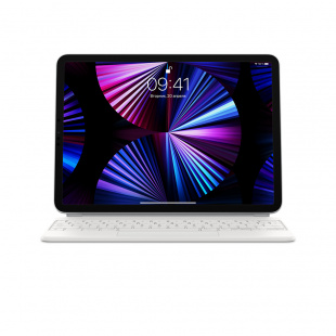 Чехол-Клавиатура Magic Keyboard для iPad Pro 11 дюймов (3‑го поколения) и iPad Air (4‑го поколения), русская раскладка (ear 2021), белый цвет