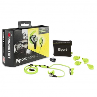 Наушники с микрофоном Monster iSport Intensity (Green)