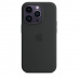 Силиконовый чехол MagSafe для iPhone 14 Pro Max, цвет Midnight/Тёмная ночь