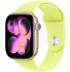 Apple Watch Series 11 // 46мм GPS // Корпус из алюминия цвета "розовое золото", спортивный ремешок цвета "неоновый желтый"