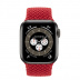 Apple Watch Series 6 // 44мм GPS + Cellular // Корпус из титана цвета «черный космос», плетёный монобраслет цвета PRODUCT(RED)