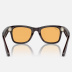 Умные очки Ray-Ban Stories Wayfarer (Бордово-черная глянцевая оправа, янтарные линзы)