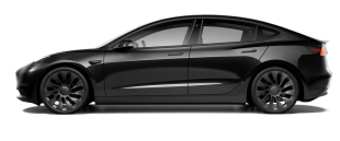 Tesla Model 3 Performance, Solid Black