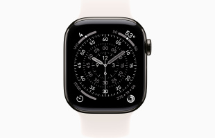 Apple Watch Series 11 // 46мм GPS+Cellular // Корпус из титана сланцевого цвета, монобраслет цвета "светлые румяна"