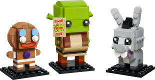 Конструктор Lego BrickHeadz:Shrek, Donkey & Gingy Figures (40923)