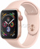 Apple Watch Series 4 // 44мм GPS + Cellular // Корпус из алюминия золотого цвета, спортивный ремешок цвета «розовый песок» (MTV02)