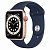 Купить Apple Watch Series 6 // 44мм GPS + Cellular // Корпус из алюминия золотого цвета, спортивный ремешок цвета «Тёмный ультрамарин»