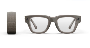 Умные очки Ray-Ban Display (Оправа песочного цвета, прозрачно-серые фотохромные линзы)