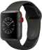 Apple Watch Series 3 Edition // 42мм GPS + Cellular // Корпус из серой керамики, спортивный ремешок черного цвета (MQKE2)