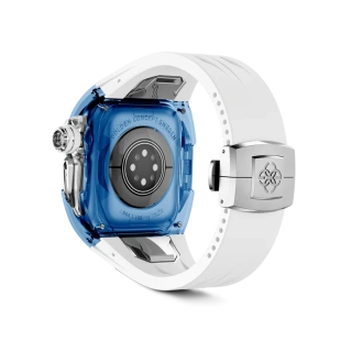Корпус Golden Concept для Apple Watch, 46 мм, Racing Sport Edition Transparent, Sapphire blue