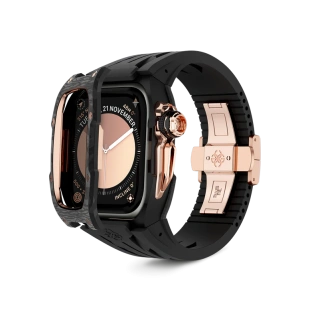 Корпус Golden Concept для Apple Watch, 46 мм, Racing Sport Edition, Rose Gold Carbon