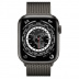 Apple Watch Series 7 // 45мм GPS + Cellular // Корпус из титана цвета «черный космос», миланский сетчатый браслет графитового цвета
