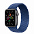 Купить Apple Watch SE // 40мм GPS // Корпус из алюминия цвета «серый космос», плетёный монобраслет цвета «Атлантический синий» (2020)