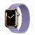 Купить Apple Watch Series 7 // 41мм GPS + Cellular // Корпус из нержавеющей стали золотого цвета, плетёный монобраслет цвета «английская лаванда»