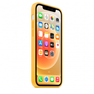 Силиконовый чехол MagSafe для iPhone 12 mini, ярко‑жёлтый цвет