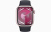 Apple Watch Series 9 // 41мм GPS+Cellular // Корпус из алюминия розового цвета, спортивный ремешок цвета "темная ночь"