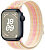 Купить Apple Watch Series 9 // 45мм GPS // Корпус из алюминия цвета "темная ночь", спортивный браслет Nike цвета "сияющая звезда/розовый"