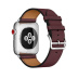 42/44 мм ремешок Simple Tour из кожи Swift цвета Bordeaux для Apple Watch Hermès