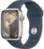 Apple Watch Series 9 // 45мм GPS // Корпус из алюминия цвета "сияющая звезда", спортивный ремешок цвета "штормовой синий"