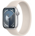Apple Watch Series 9 // 41мм GPS // Корпус из алюминия серебристого цвета, монобраслет цвета "сияющая звезда"