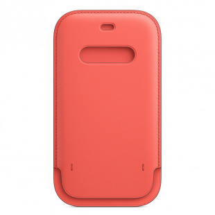 Кожаный чехол-конверт MagSafe для iPhone 12, цвет «Розовый цитрус»