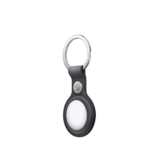 Брелок FineWoven для AirTag с кольцом для ключей, черный цвет