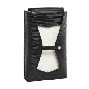 Складной универсальный чехол для телефона Vertu Folded V Link Utility Pouch (Night Black and Nebula White/Черно-белый)