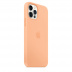 Силиконовый чехол MagSafe для iPhone 12 Pro, светло-абрикосовый цвет