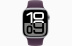 Apple Watch Series 10 // 46мм GPS // Корпус из алюминия серебристого цвета, спортивный ремешок цвета "сливовый"