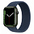 Купить Apple Watch Series 7 // 45мм GPS // Корпус из алюминия зеленого цвета, плетёный монобраслет цвета «синий омут»