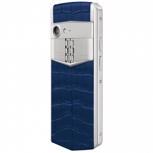 Vertu Aster P Baroque Titanium Navy Blue Alligator