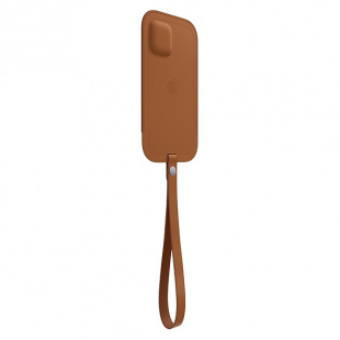 Кожаный чехол-конверт MagSafe для iPhone 12 mini, золотисто-коричневый цвет