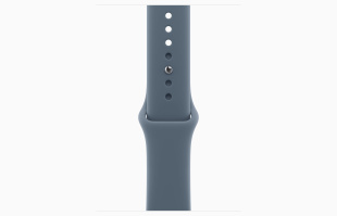 Apple Watch Series 11 // 42мм GPS // Корпус из алюминия цвета "розовое золото", спортивный ремешок цвета "якорный синий"