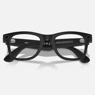 Умные очки Ray-Ban Stories Wayfarer (Черная матовая оправа, прозрачные фотохромные линзы)