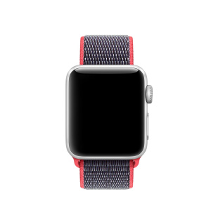 42/44мм Ремешок из плетёного нейлона цвета «розовый неон» для Apple Watch