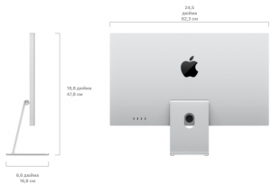 Монитор Studio Display с дисплеем Retina 5K, стандартное покрытие (Standard glass), с регулируемой по наклону подставкой