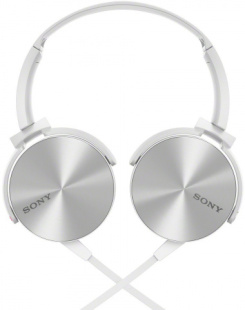 Накладные наушники Sony MDR-XB450AP, Белый