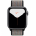 Apple Watch Series 5 // 44мм GPS // Корпус из алюминия цвета «серый космос», спортивный браслет Nike цвета «синяя пастель/раскалённая лава»