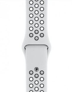 Apple Watch Series 5 // 40мм GPS // Корпус из алюминия серебристого цвета, спортивный ремешок Nike цвета «чистая платина/чёрный»